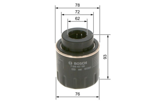 Filtro de aceite P7183 Bosch, Imagen 2