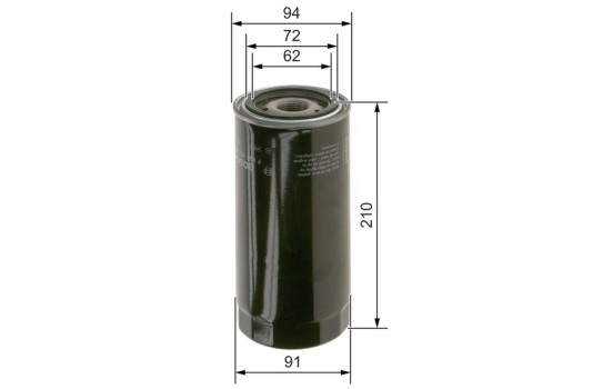 Filtro de aceite P7234 Bosch, Imagen 5