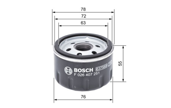 FILTRO DE ACEITE P7251 Bosch