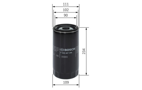 Filtro de aceite P7296 Bosch, Imagen 5