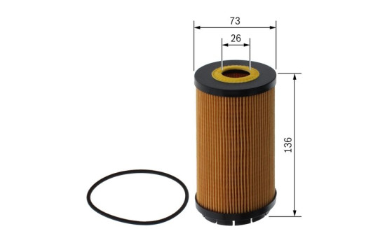 Filtro de aceite P7344 Bosch, Imagen 5