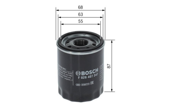 Filtro de aceite P7347 Bosch, Imagen 5