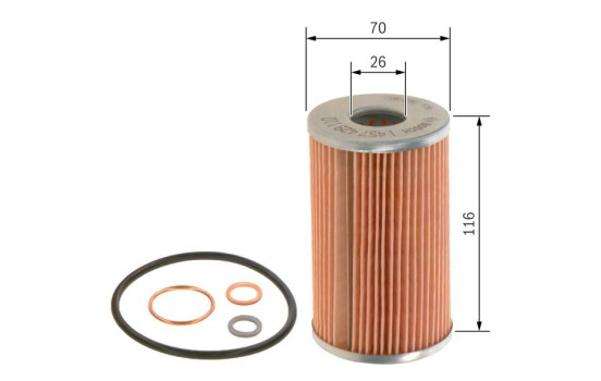 Filtro de aceite P9113 Bosch, Imagen 5