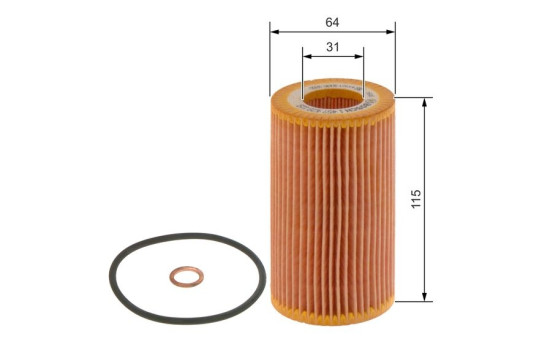 Filtro de aceite P9119 Bosch, Imagen 3