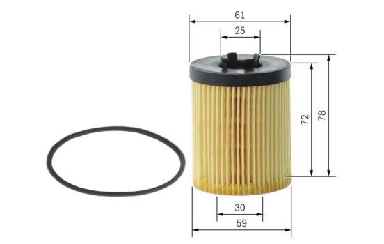 Filtro de aceite P9178 Bosch, Imagen 6