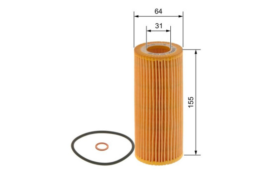 Filtro de aceite P9185 Bosch, Imagen 3
