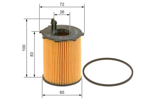 Filtro de aceite P9238 Bosch, Imagen 8