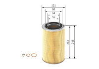 Filtro de aceite P9740 Bosch