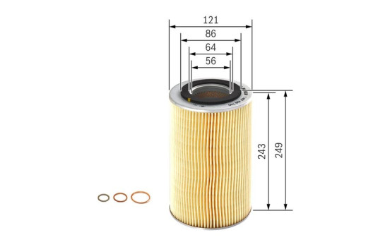 Filtro de aceite P9740 Bosch