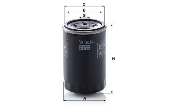 Filtro de aceite W 6014 Mann, Imagen 3