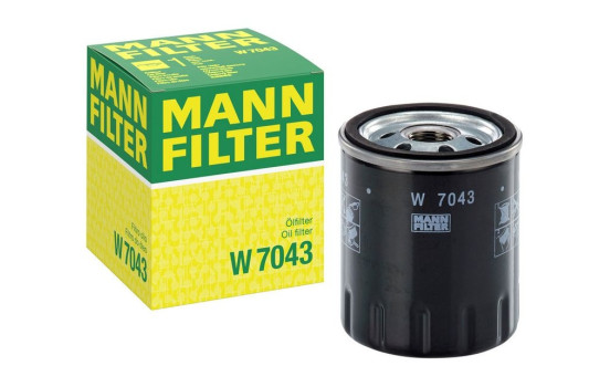 Filtro de aceite W 7043 MANN-FILTER, Imagen 3