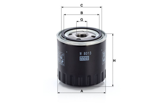 Filtro de aceite W 8013 Mann, Imagen 5