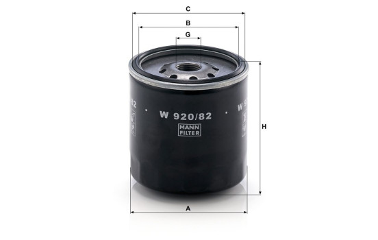 Filtro de aceite W 920/82 Mann, Imagen 3