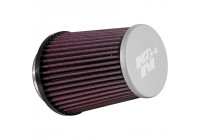 Filtro de repuesto universal K&N cónico de 76 mm con tapa plateada (RE-5287)