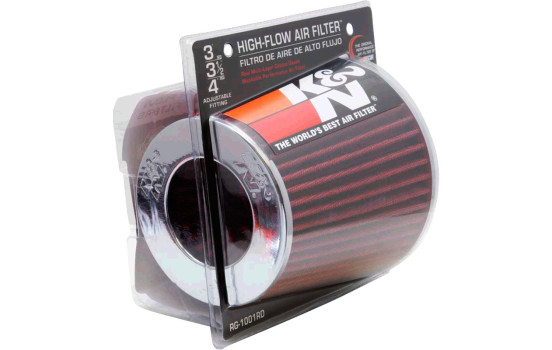 Filtro deportivo universal rojo K&N serie RG (RG-1001RD), Imagen 6