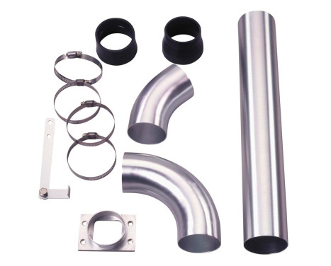 Juego de tubos de filtro de aire universales de aluminio anodizado de 76 mm