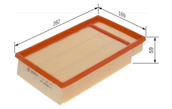 Cartucho de filtro de aire S0175 Bosch, Imagen 6