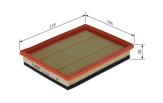 Cartucho de filtro de aire S0177 Bosch, Imagen 5