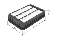 Cartucho de filtro de aire S0200 Bosch