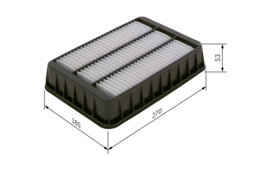 Cartucho de filtro de aire S0200 Bosch, Imagen 5