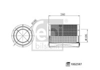 Filtro de aire 1002597 FEBI