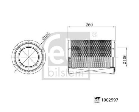Filtro de aire 1002597 FEBI