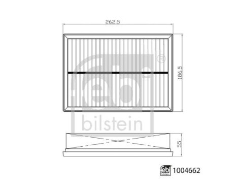 Filtro de aire 1004662 FEBI