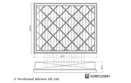 filtro de aire ADBP220061 Blue Print, Imagen 3