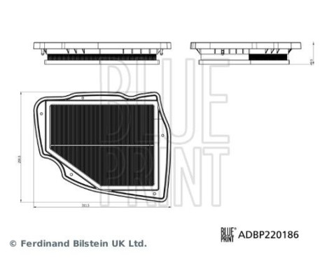 filtro de aire ADBP220186 Blue Print