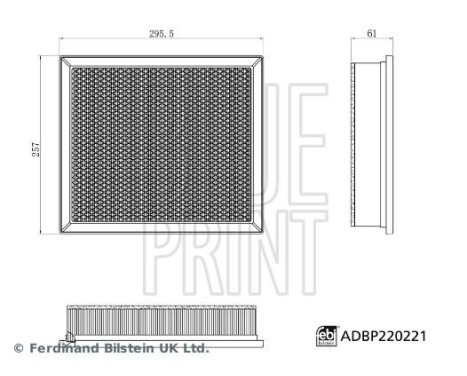 Filtro de aire ADBP220221 Blue Print