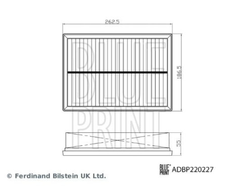 Filtro de aire ADBP220227 Blue Print