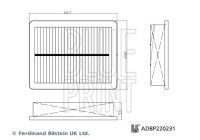 Filtro de aire ADBP220231 Blue Print