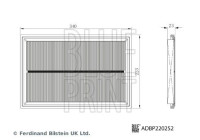 Filtro de aire ADBP220252 Blue Print