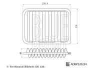Filtro de aire ADBP220254 Blue Print