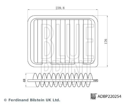 Filtro de aire ADBP220254 Blue Print