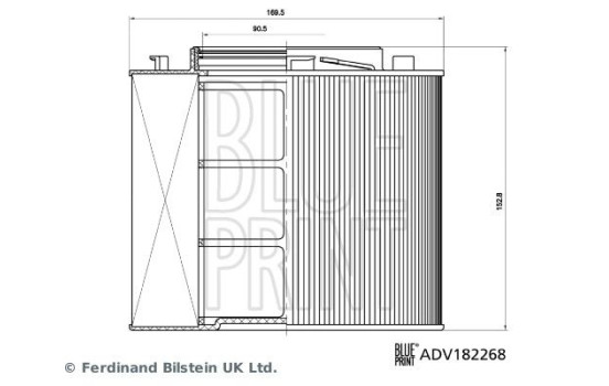 filtro de aire ADV182268 Blue Print, Imagen 4