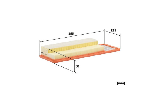 Filtro de aire AP 078/1 Filtron, Imagen 2