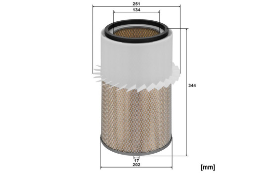 Filtro de aire C 22 337 x MANN-FILTER, Imagen 3