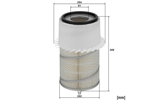 Filtro de aire C 26 079 MANN-FILTER, Imagen 2