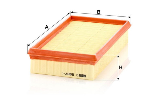 Filtro de aire C 2987/1 Mann, Imagen 3