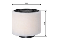 Filtro de aire CASE S0334 Bosch