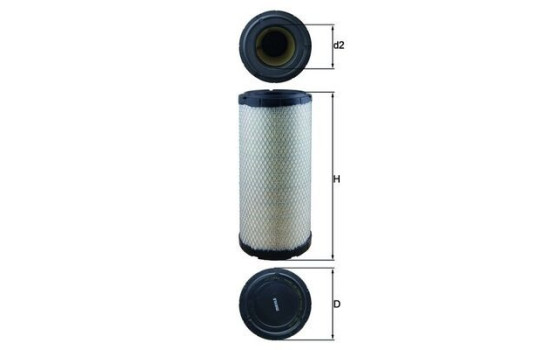 Filtro de aire LX 1241 Mahle, Imagen 2