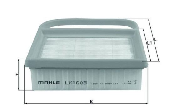 Filtro de aire LX 1603 Mahle, Imagen 2
