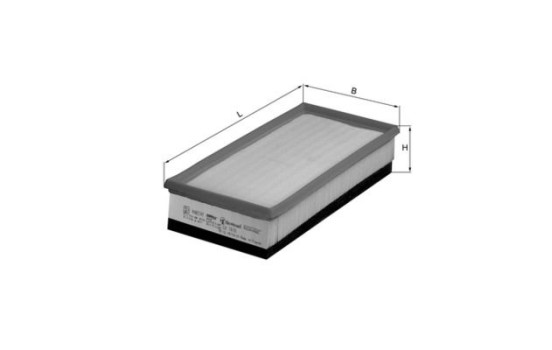 Filtro de aire LX 1610 Mahle, Imagen 2