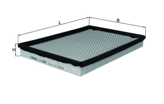 Filtro de aire LX 1636 Mahle, Imagen 2