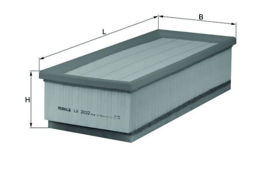 Filtro de aire LX 2022 Mahle, Imagen 3