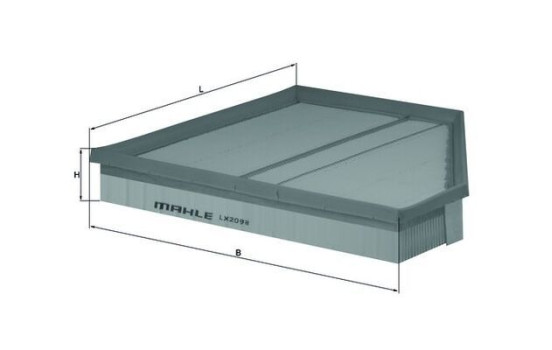 Filtro de aire LX 2098 Mahle, Imagen 3