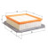 Filtro de aire LX 3061 Mahle, Miniatura 2