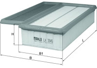 Filtro de aire LX 3345 Mahle