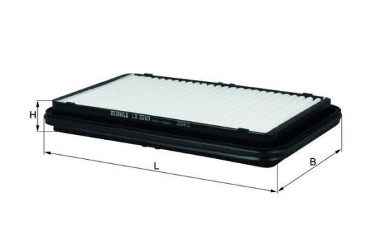 Filtro de aire LX 3369 Mahle, Imagen 2